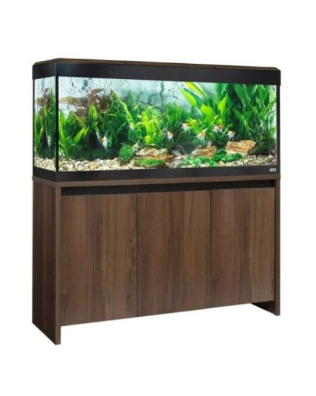 O Kit Fluval Roma 240L c/Iluminação Led Bluetooth + Móvel está disponível em 3 cores, portanto Carvalho, Nogueira e Preto.