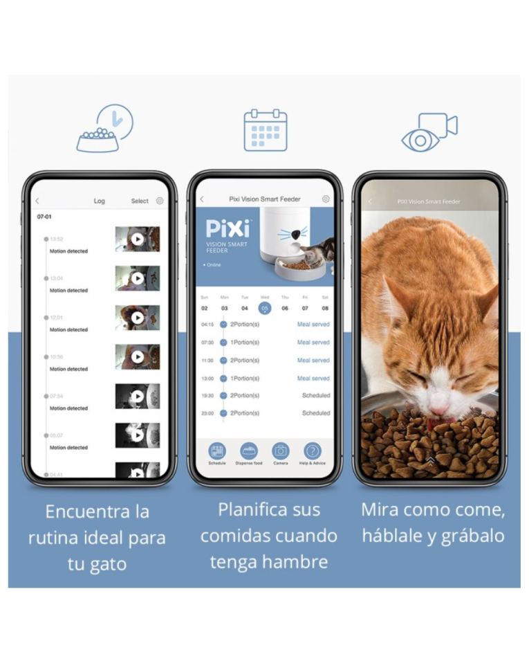Alimentador inteligente Vision Catit PIXI medidas 2