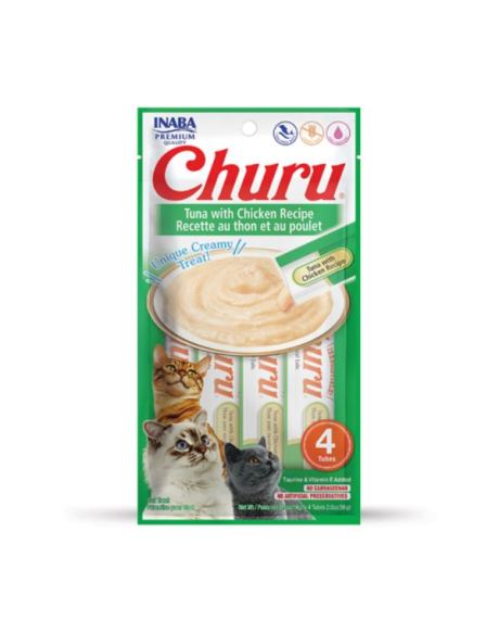 Churu Gato feito com ingredientes saudáveis e de confiança.