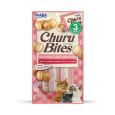 Churu Bites é um cremoso e irresistível purê Churu envolto em pequenos pedaços de frango húmido
