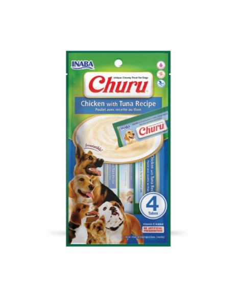 Churu Frango Cão feito com ingredientes saudáveis e de confiança.