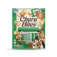 Churu Creamy Bites Cão feito com ingredientes saudáveis e de confiança. Duas texturas, portanto, cada mordida em forma de travesseiro começa com uma pasta de frango assada macia, sem grãos, conservantes, carragenina ou cores artificiais. Depois, o centro cheio com o delicioso recheio de Churu da Inaba.