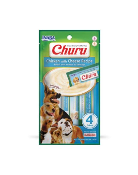 Churu Frango Cão feito com ingredientes saudáveis e de confiança.