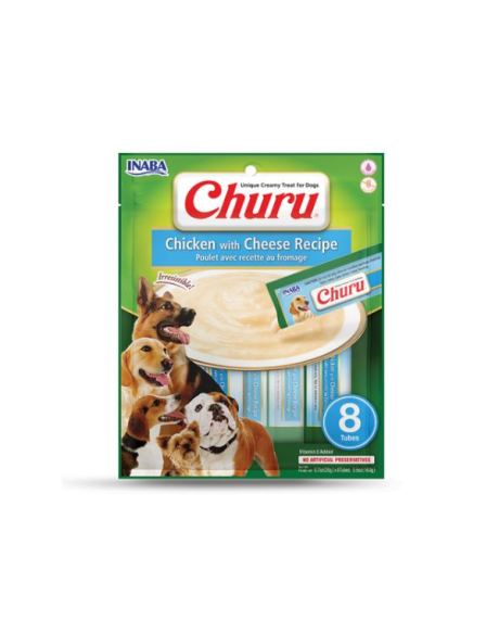Churu Creamy Frango Cão feito com ingredientes saudáveis e de confiança.