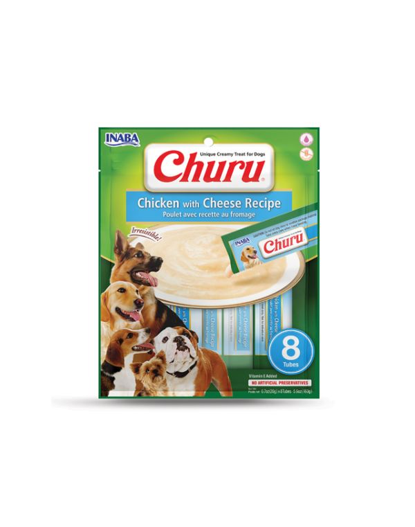 Churu Creamy Frango Cão feito com ingredientes saudáveis e de confiança.