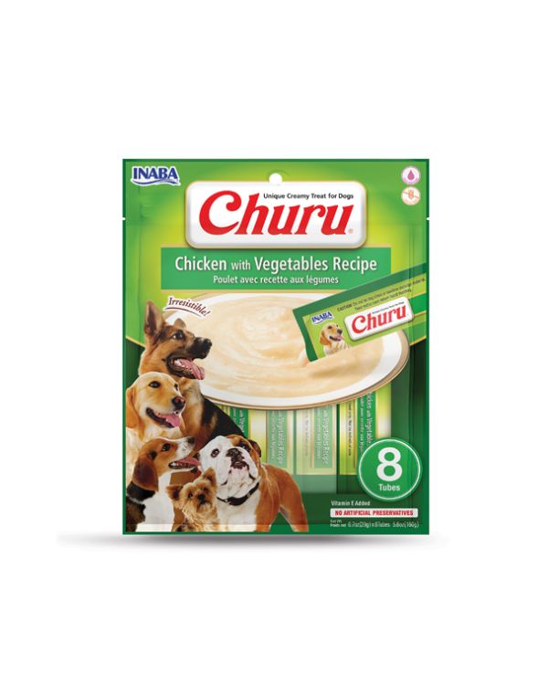 Churu Creamy Frango Cão feito com ingredientes saudáveis e de confiança.