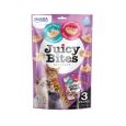 Churu Juicy Bites são pedaços divertidos de frango e frutos do mar, húmidos, suculentos e incrivelmente saborosos.
