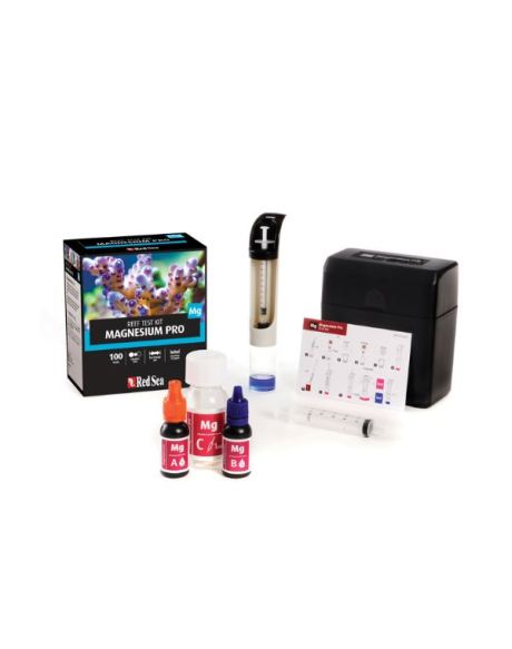 O Red Sea Magnesium Pro (MG) Kit do Mar Vermelho é um teste avançado de titulação.
