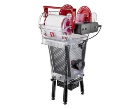 Filtro de rolo automático inteligente Red Sea ReefMat para filtragem mecânica de aquários.