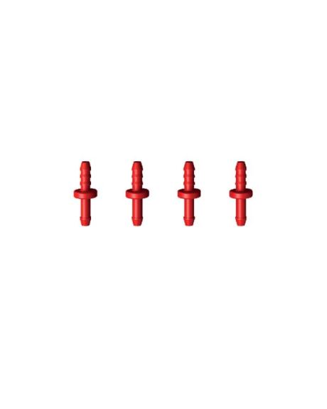 Os Red Sea Tube Tip Set - 4 Unidades podem ser usadas com o suporte do tubo ReefDose ou apenas conectando dois tubos enquanto adiciona esse respingo de vermelho.