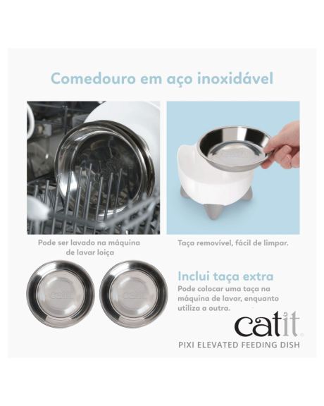 Comedouro Elevado Catit Pixi 3
