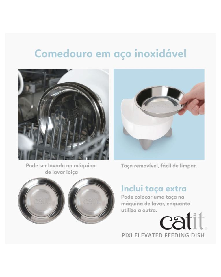 Comedouro Elevado Catit Pixi 3