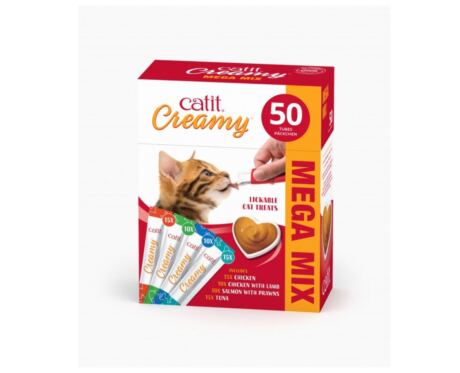 Catit Creamy Mix Pack Snack Líquido 50 unidades