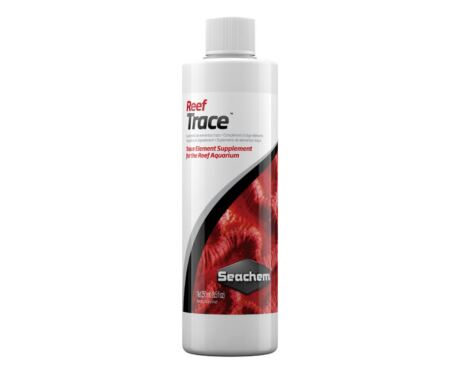 Seachem Reef Trace fornece uma ampla gama de oligoelementos comprovadamente necessários para a saúde e crescimento adequados dos recifes.