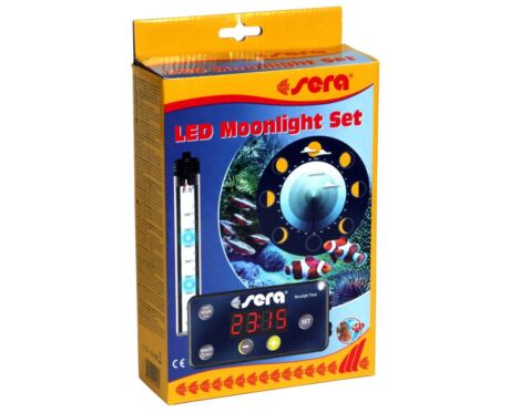 Conjunto de iluminação noturna sera LED Moonlight Set com controlador digital e barra LED para simulação lunar.
