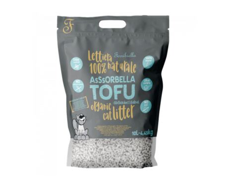 Areia de Tofu De Carvão E Clorexidina - Ferribiella 10 l