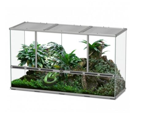 Terrário Premium Terratlantis 132 x 45 x 75 cm - cinzento