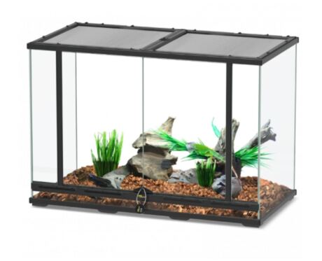 Terrário Premium Terratlantis 88 x 45 x 60 cm - preto