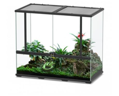Terrário Premium Terratlantis 88 x 45 x 75 cm - preto