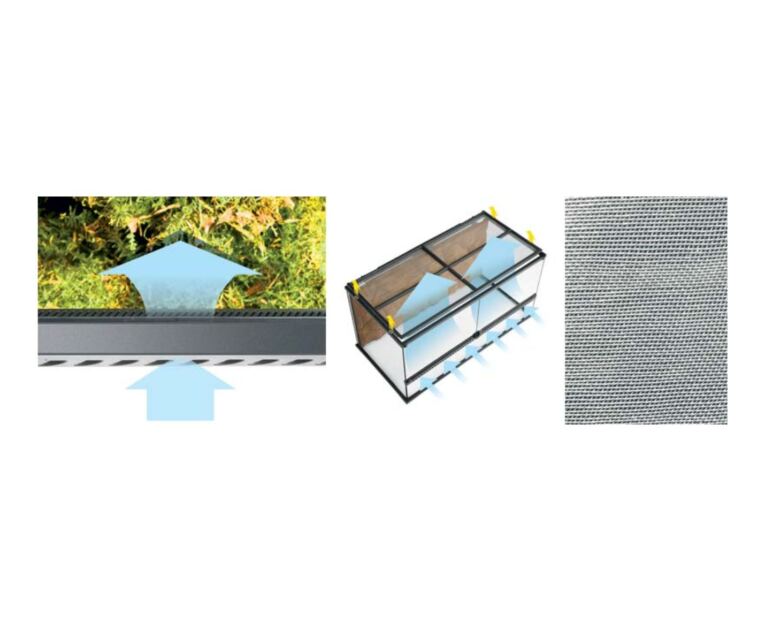 Kit Terrário Tiki Exo Terra ventilação