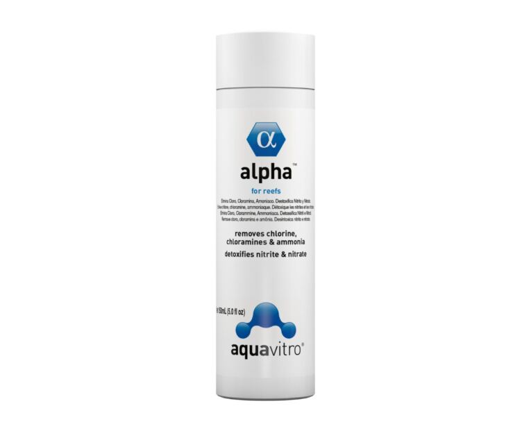 Aquavitro Alpha é um condicionador concentrado para água salgada.