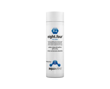 O Aquavitro Eight.four fornece um sistema tampão adequadamente balanceado (carbonato/bicarbonato) que produz um pK líder do setor de 8,6