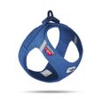 Peitoral Curli Clasp Vest Air-Mesh Azul indicado para cães pequenos e médios.