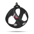 Peitoral Curli Clasp Bombazina Preto Vest Air-Mesh indicado para cães pequenos e médios.