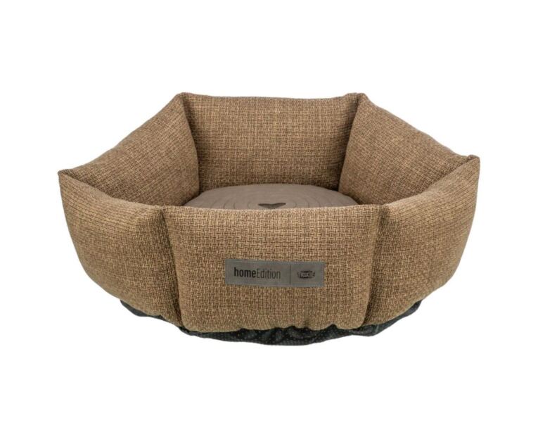 Cama Redonda Viviana Castanha é realmente um acessório perfeito para o descanso de gatos ou cães pequenos.