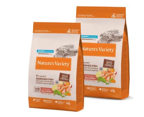 Nature’s Variety No Grain Puppy MediumMaxi Salmão da Noruega 2 x 10 kg