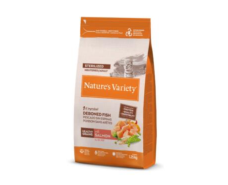 Nature's Variety Healthy Grains Adult Sterilized Salmão 1,25 kg