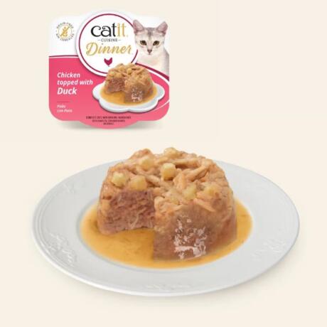 Catit Cuisine Dinner Frango com molho de Pato 75 gr