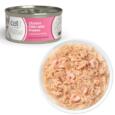 O Catit Cuisine Fillet Atum com Gambas em caldo 75 gr em caldo é uma deliciosa recompensa natural, feita com filetes inteiros de peixe de alta qualidade.
