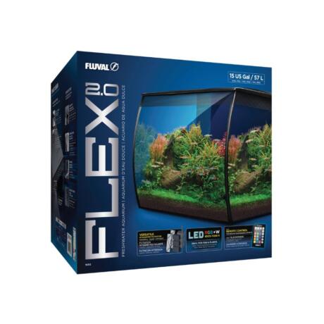Aquário Fluval Flex 2.0 com iluminação LED e filtro integrado