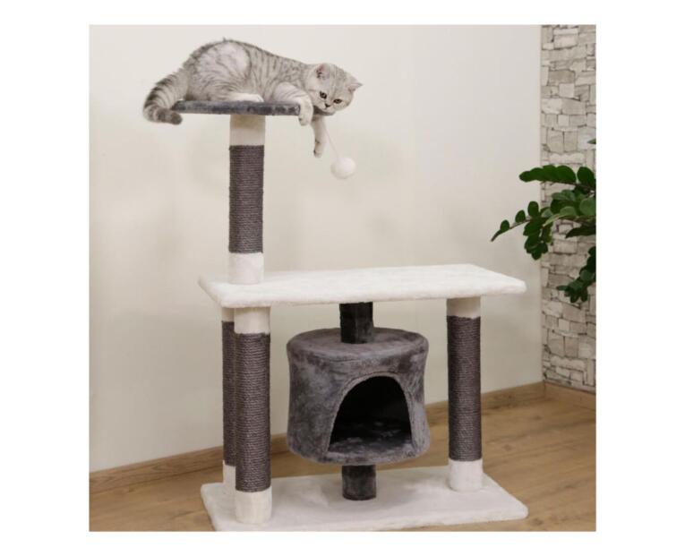 🐾 Arranhador torre para gatos: compacto, funcional e confortável O arranhador torre Jade Darklight para gatos Kerbl é a solução ideal para quem procura um espaço compacto e confortável para o seu felino. De facto, este arranhador torre para gatos combina uma estrutura estável, uma casinha acolhedora e superfícies resistentes para arranhar. Além disso, com uma altura de 96 cm, adapta-se facilmente a qualquer divisão. Assim, é perfeito para apartamentos ou espaços mais reduzidos. 🏠 Casinha confortável para descanso Por um lado, este arranhador com casinha para gatos inclui uma área fechada com cerca de 32 cm de diâmetro, ideal para relaxar. Por outro lado, proporciona um espaço seguro e acolhedor. Dessa forma, o seu gato pode descansar com total conforto. ✔ Casinha com Ø 32 cm ✔ Espaço privado ✔ Ideal para relaxar 🪵 Postes em sisal para arranhar O arranhador com sisal para gatos inclui postes com cerca de 8 cm de diâmetro, revestidos com material resistente. Além disso, permite afiar as unhas de forma natural. Assim, ajuda a proteger os móveis e promove hábitos saudáveis. ✔ Sisal resistente ✔ Mantém unhas saudáveis ✔ Protege os móveis 🧗 Estrutura estável com base ampla Este arranhador compacto para gatos inclui uma base de 70 x 35 cm, garantindo estabilidade durante o uso. Por isso, é adequado para gatos ativos. Além disso, proporciona segurança durante a brincadeira. ✔ Base estável ✔ Estrutura robusta ✔ Ideal para uso diário 🏡 Design moderno para qualquer espaço O arranhador moderno para gatos apresenta um design discreto e elegante. Assim, integra-se facilmente na decoração da casa. Além disso, é fácil de posicionar em qualquer divisão. ✔ Design elegante ✔ Fácil integração ✔ Ideal para espaços pequenos 🐱 Bem-estar e atividade diária Este móvel para gatos estimula o movimento, reduz o stress e melhora o bem-estar geral do animal. Por isso, é uma excelente escolha para o dia a dia. ✔ Estimula o exercício ✔ Reduz o stress ✔ Promove bem-estar 📌 Recomendações 👉 Descubra mais opções em arranhadores para gatos. 👉 Veja também brinquedos para gatos. Arranhador torre Jade Darklight para gatos com casinha