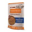 Alimento húmido Nature's Variety Bites in Gravy Gato Adulto Peixe do Oceano e Vegetais saqueta 85g.