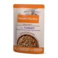 Alimento húmido Nature's Variety Bites in Gravy Gato Adulto Peru e Vegetais saqueta 85g.