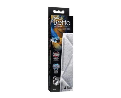 Cartucho Fluval Betta Pack 4 unidades de recarga filtrante poly-carb referência A1338 para aquário de 20 litros.