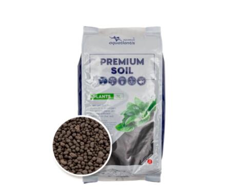 Saco de substrato ativo Premium Soil Plants Aquatlantis para aquários Confort Animal.
