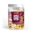 Embalagem de snacks liofilizados de úbere de vaca Kaudas para cão.